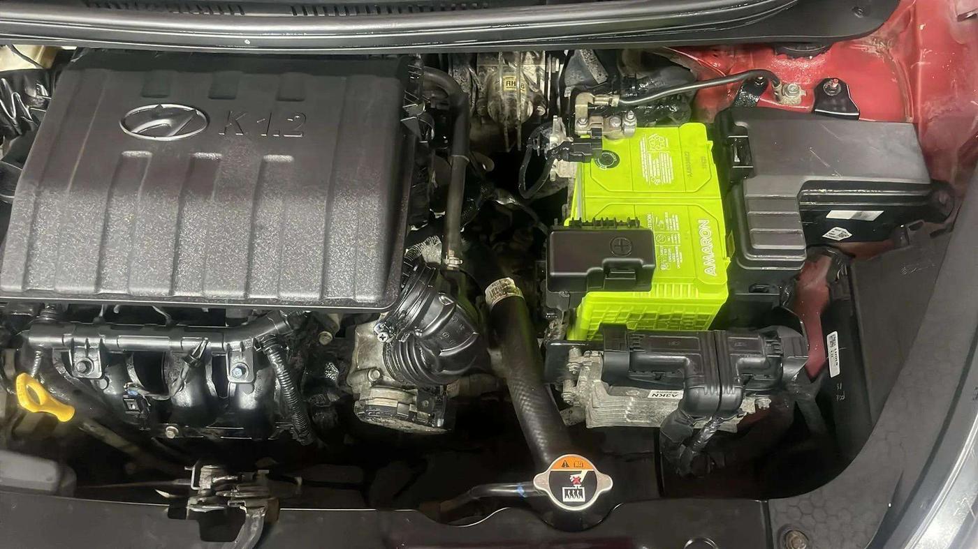 2020 Hyundai AURA SX PLUS 1.2 AMT, Petrol, Automatic, 52,325 km, Engine View - Left