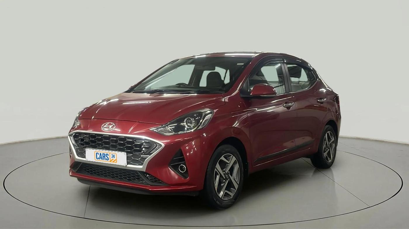 2020 Hyundai AURA SX PLUS 1.2 AMT, Petrol, Automatic, 52,325 km, Left Front Diagonal