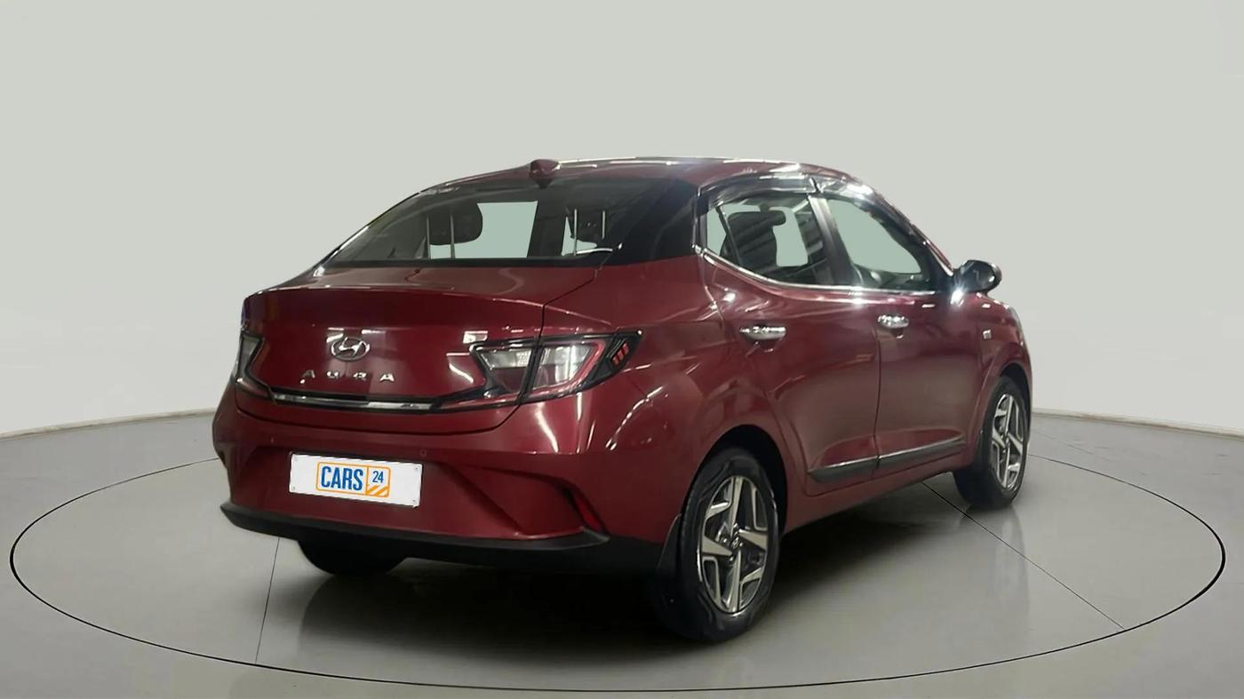 2020 Hyundai AURA SX PLUS 1.2 AMT, Petrol, Automatic, 52,325 km, Right Back Diagonal