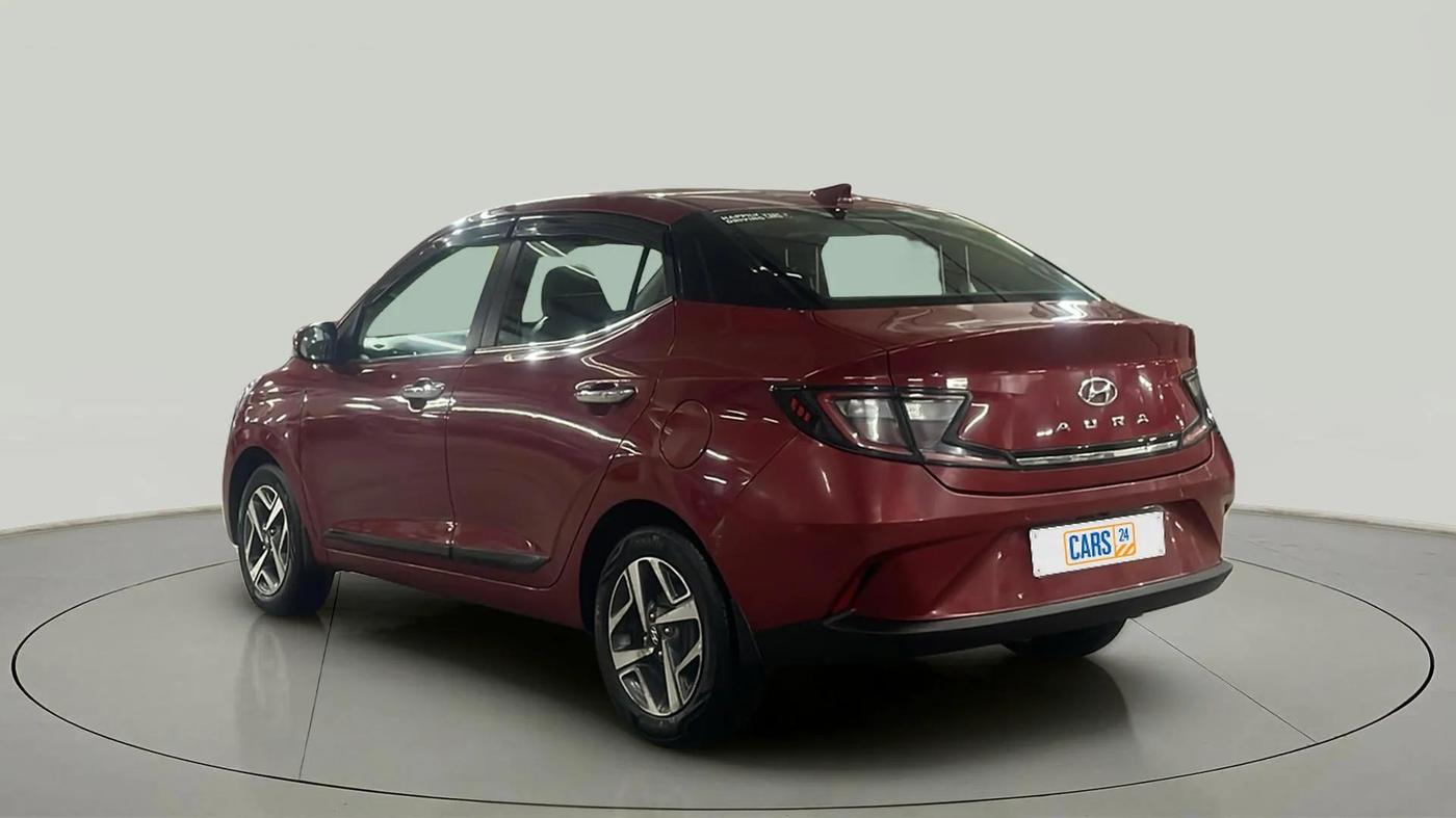2020 Hyundai AURA SX PLUS 1.2 AMT, Petrol, Automatic, 52,325 km, Left Back Diagonal