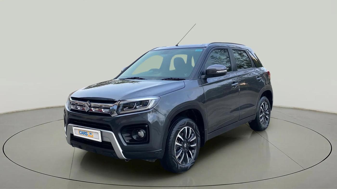 2022 Maruti BREZZA ZXI + AT SMART HYBRID, Petrol, Automatic, 26,636 km, Left Front Diagonal