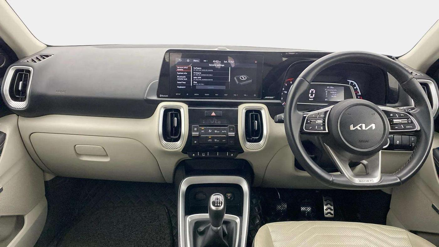 2022 KIA SONET HTX PLUS 1.5, Diesel, Manual, 41,921 km, Dashboard