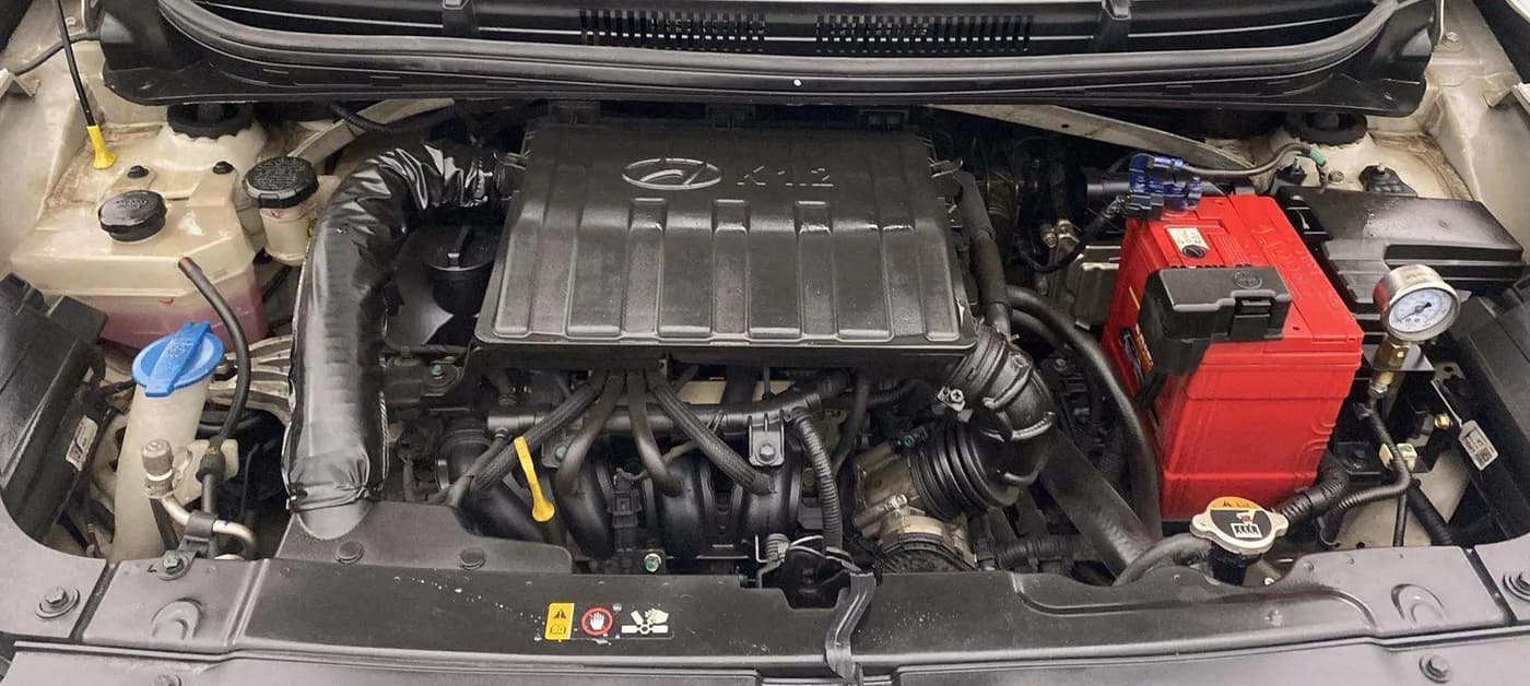 2021 Hyundai AURA S 1.2 CNG, CNG, Manual, 81,162 km, Engine View
