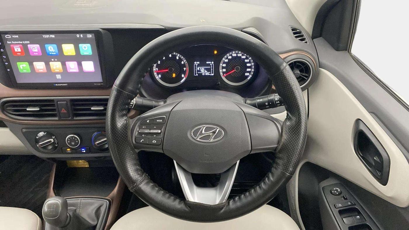 2021 Hyundai AURA S 1.2 CNG, CNG, Manual, 81,162 km, Steering Wheel Close Up