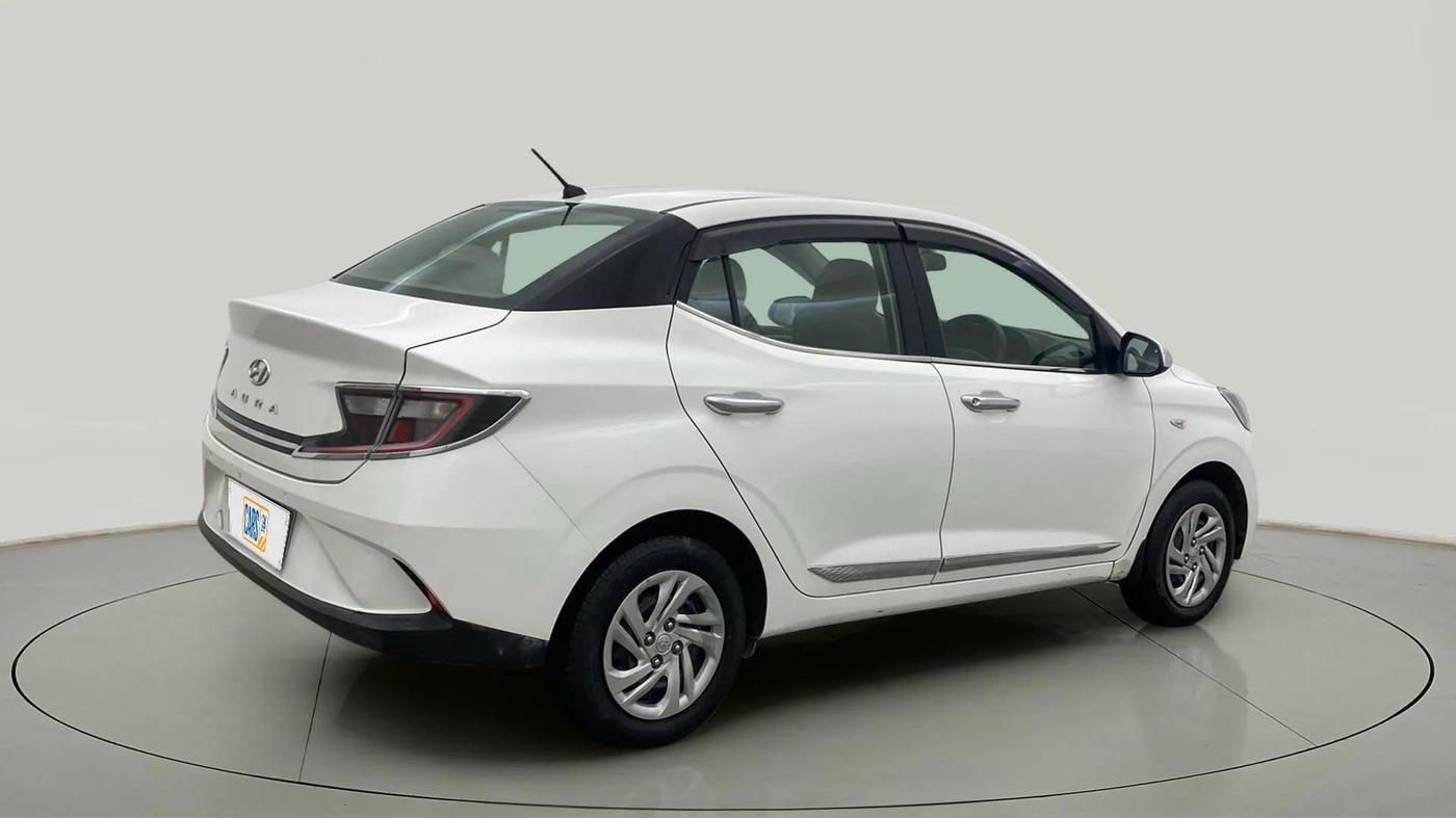 2021 Hyundai AURA S 1.2 CNG, CNG, Manual, 81,162 km, Right Back Diagonal