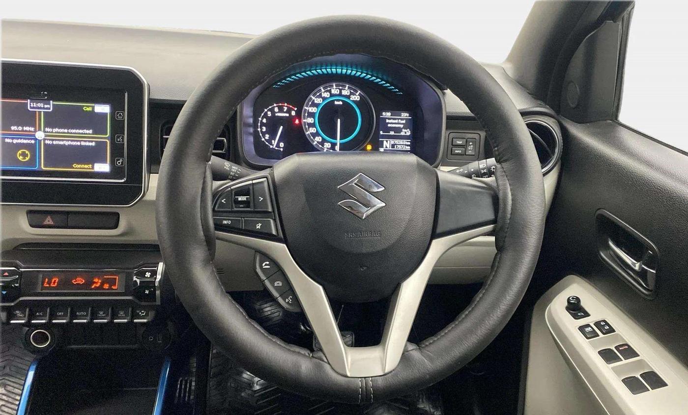 2018 Maruti IGNIS ALPHA 1.2 AMT DUAL TONE, Petrol, Automatic, 17,571 km, Steering Wheel Close Up