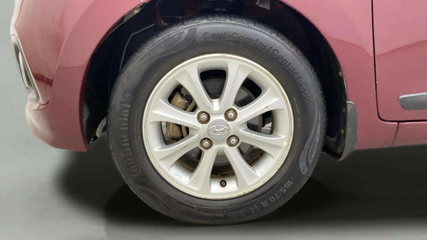 2015 Hyundai Grand i10 ASTA AT 1.2 KAPPA VTVT, Petrol, Automatic, 86,542 km, Left Front Wheel
