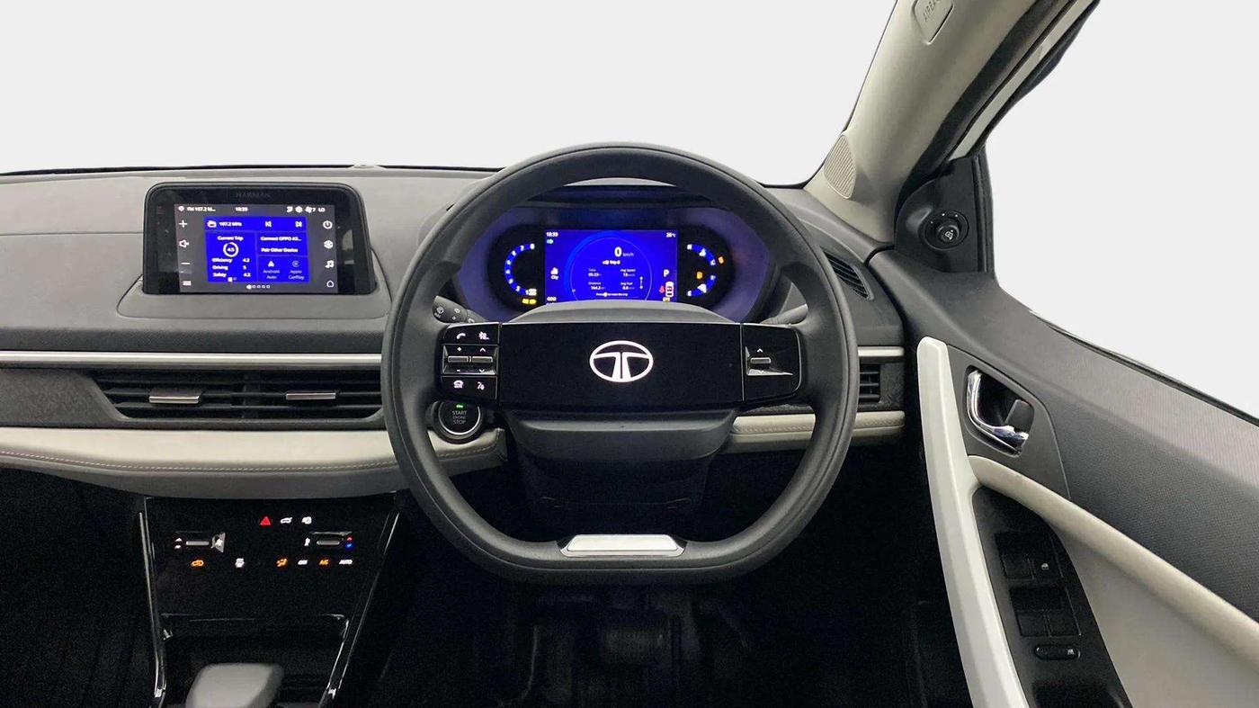 2024 Tata NEXON CREATIVE DCA 1.2 PETROL, Petrol, Automatic, 3,641 km, Steering Wheel Close Up