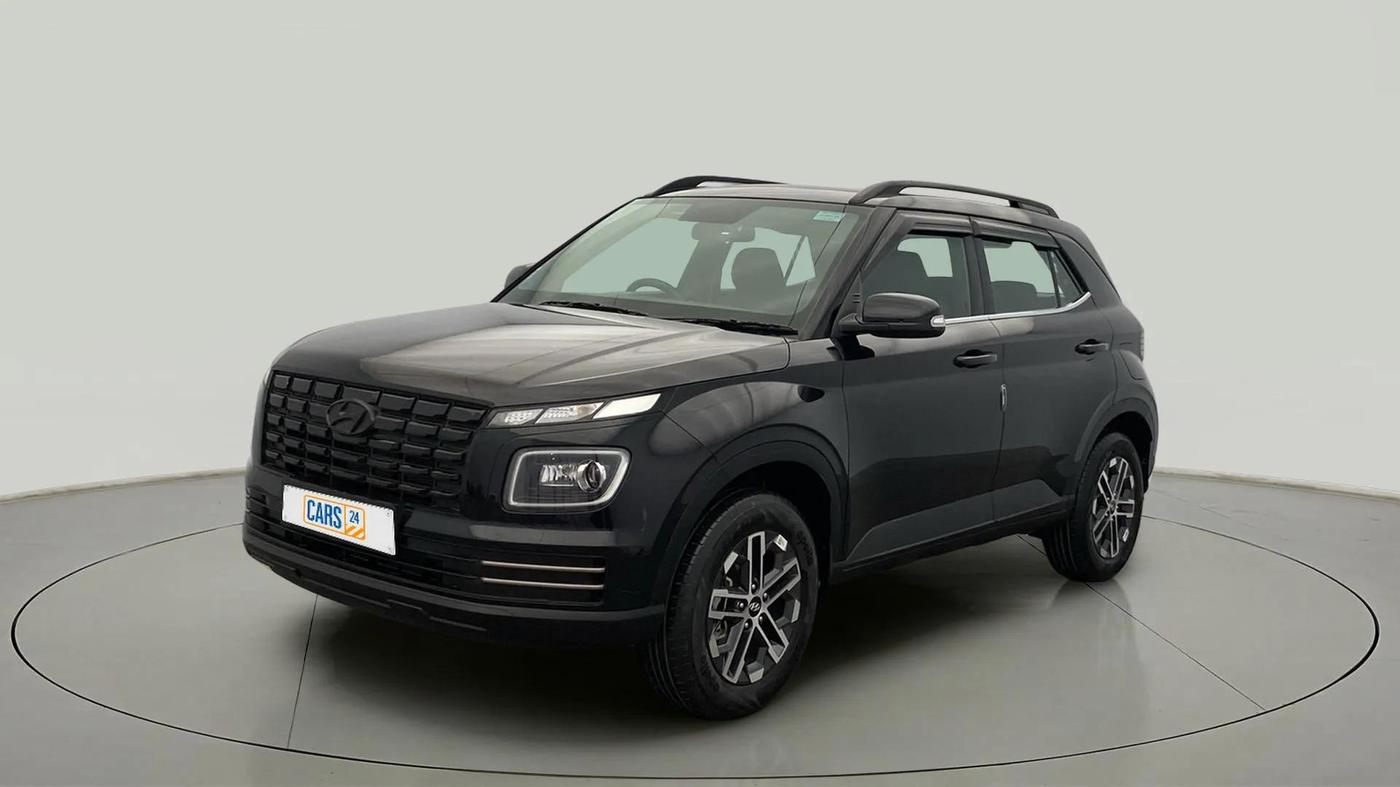 2024 Hyundai VENUE S (O) 1.2 KNIGHT EDITION, Petrol, Manual, 4,743 km, Left Front Diagonal