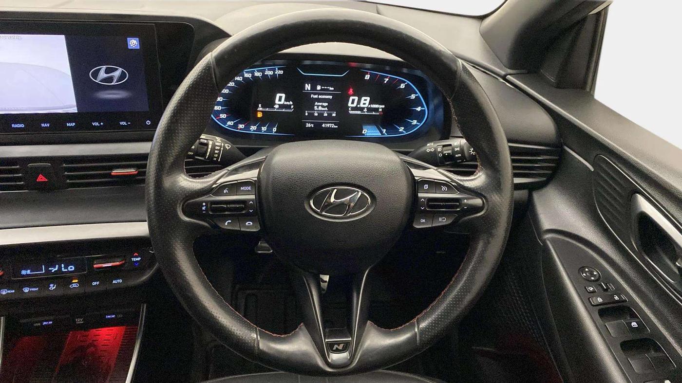 2022 Hyundai NEW I20 N LINE N8 1.0 TURBO GDI IMT, Petrol, Manual, 41,929 km, Steering Wheel Close Up