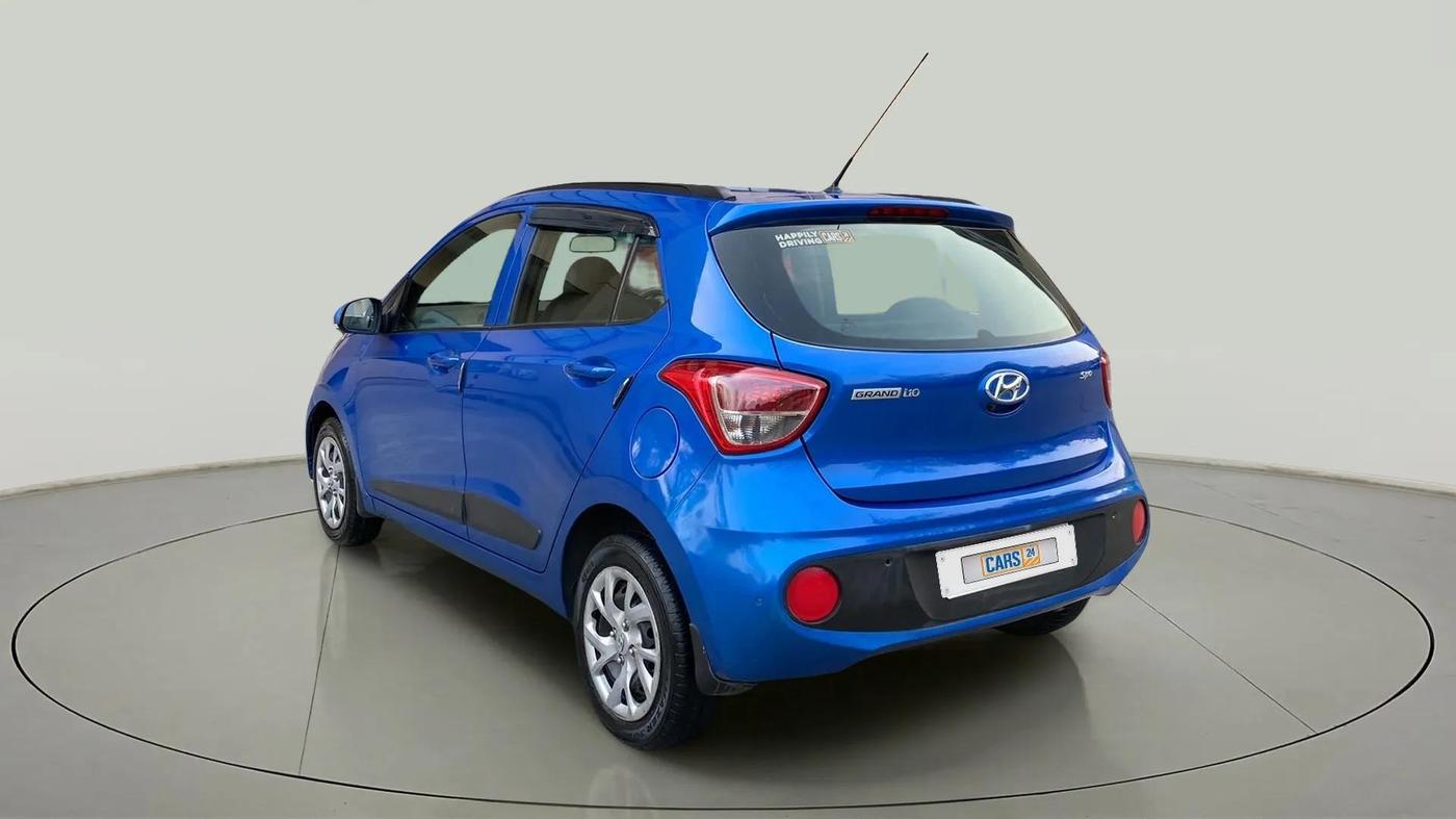 2017 Hyundai Grand i10 SPORTZ 1.2 KAPPA VTVT, Petrol, Manual, 30,913 km, Left Back Diagonal