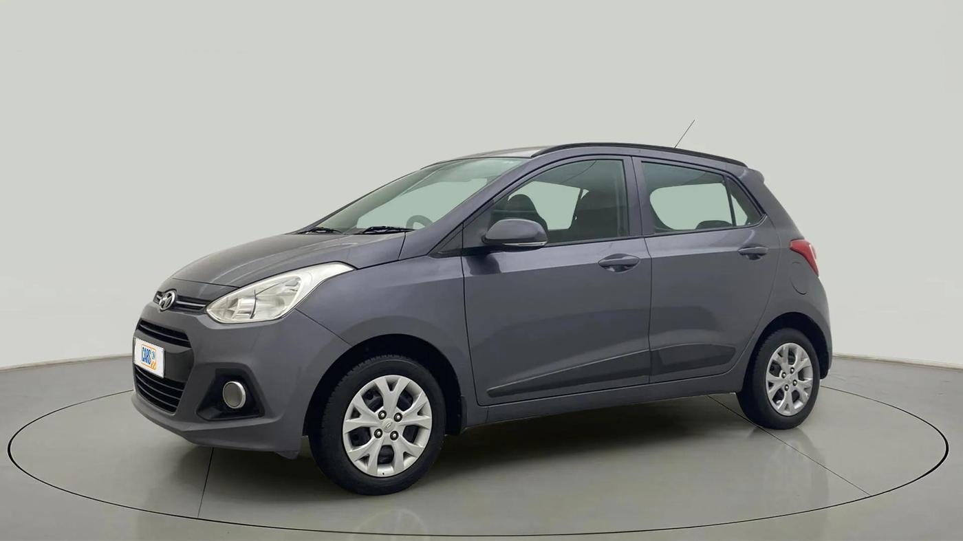 2015 Hyundai Grand i10 SPORTZ 1.2 KAPPA VTVT, Petrol, Manual, 19,811 km, Left Front Diagonal