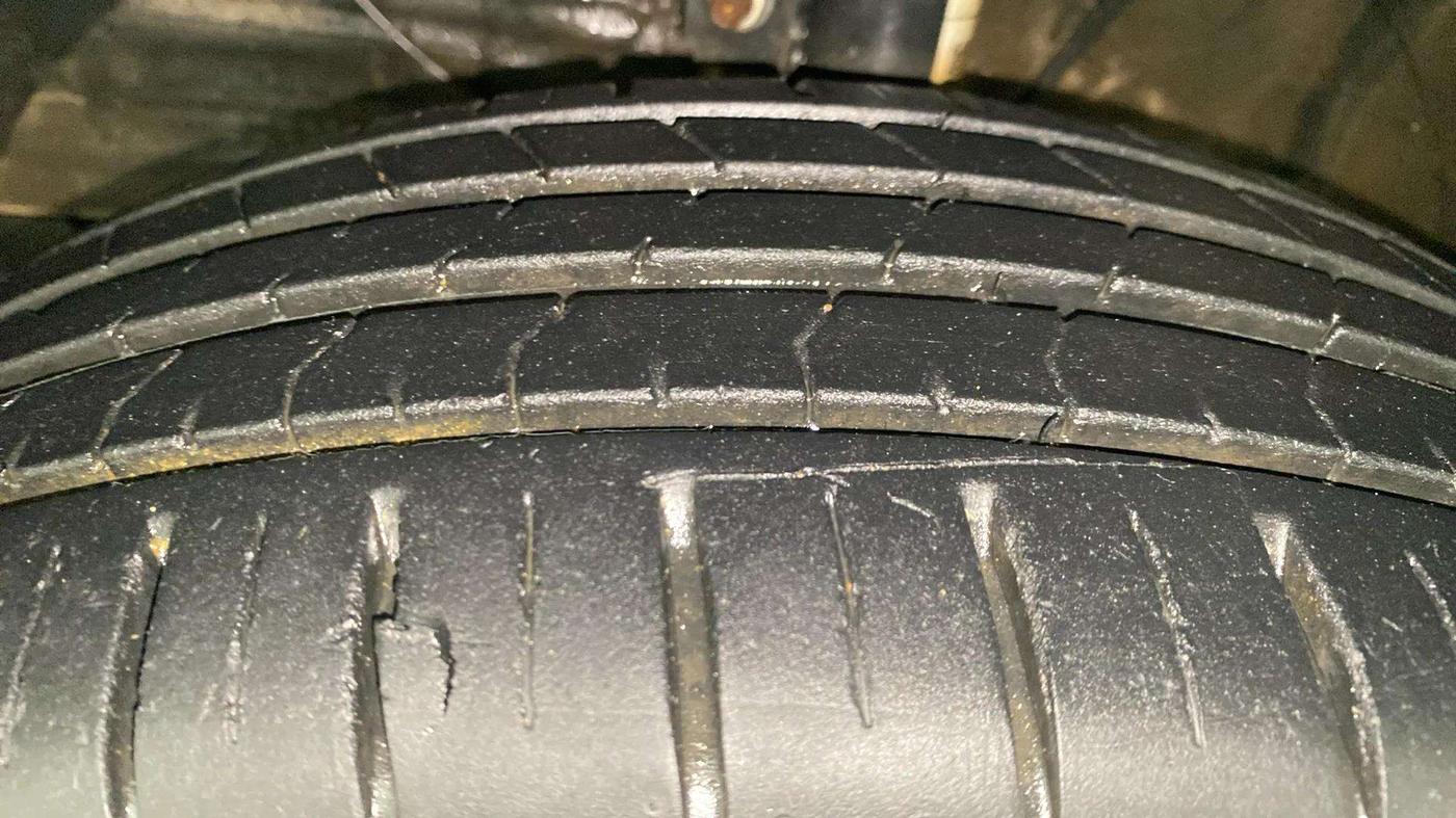 2023 Toyota Glanza G E-CNG, CNG, Manual, 8,183 km, Left Front Tyre Tread