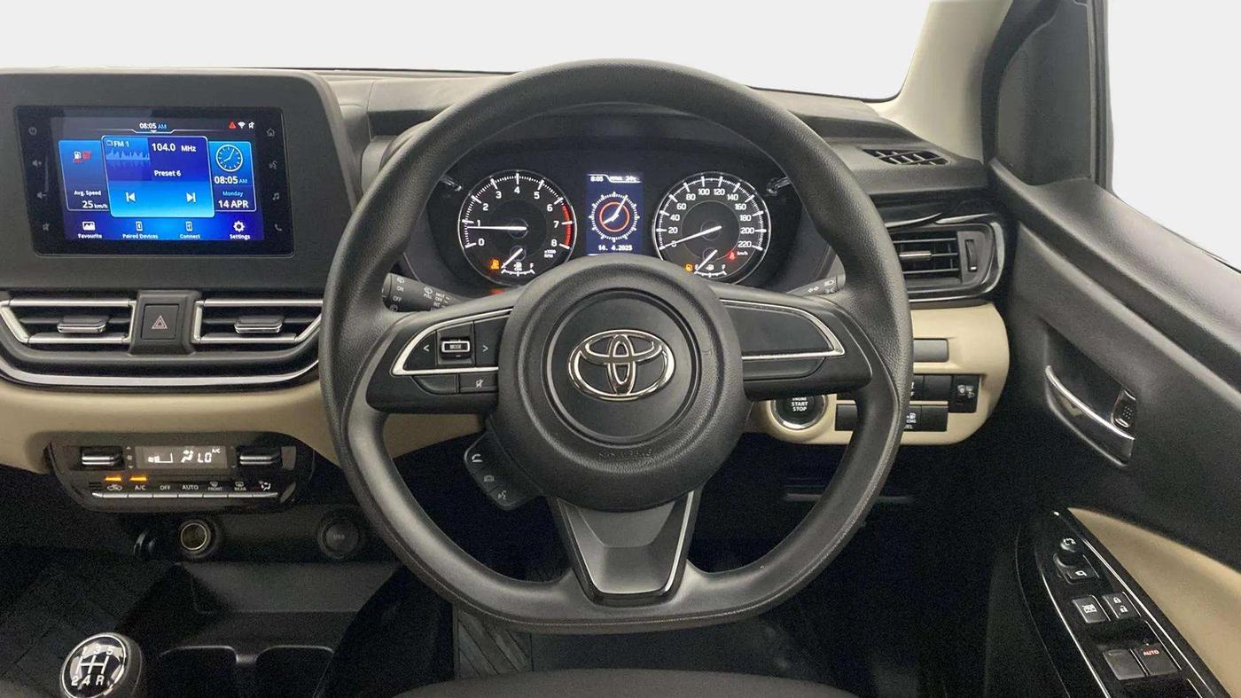 2023 Toyota Glanza G E-CNG, CNG, Manual, 8,183 km, Steering Wheel Close Up