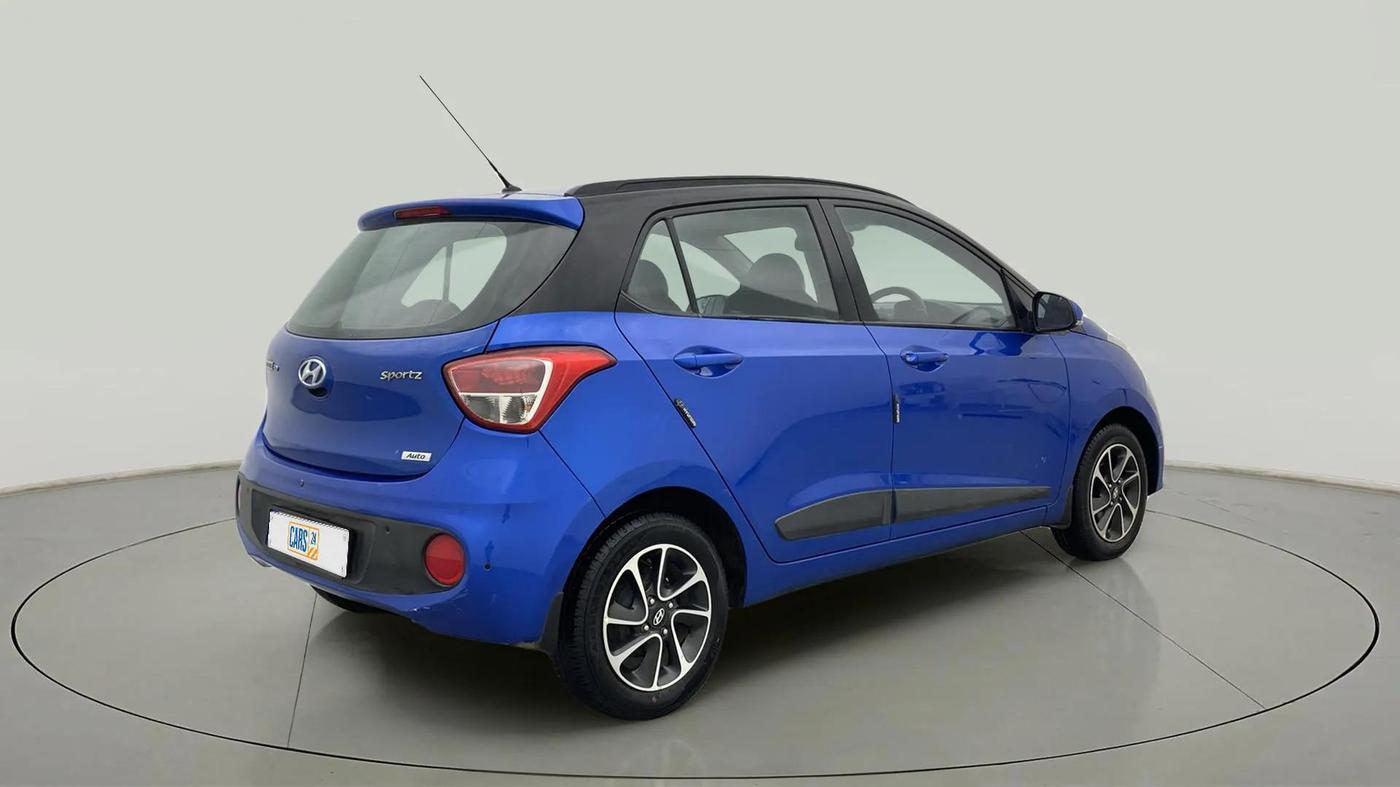 2018 Hyundai Grand i10 SPORTZ (O) AT 1.2 KAPPA VTVT, Petrol, Automatic, 48,930 km, Right Back Diagonal
