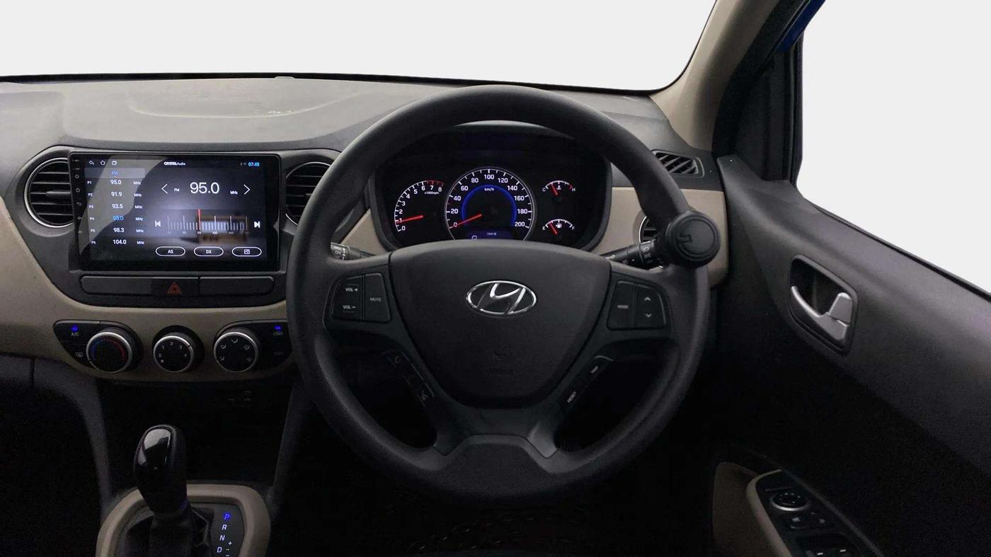 2018 Hyundai Grand i10 SPORTZ (O) AT 1.2 KAPPA VTVT, Petrol, Automatic, 48,930 km, Steering Wheel Close Up