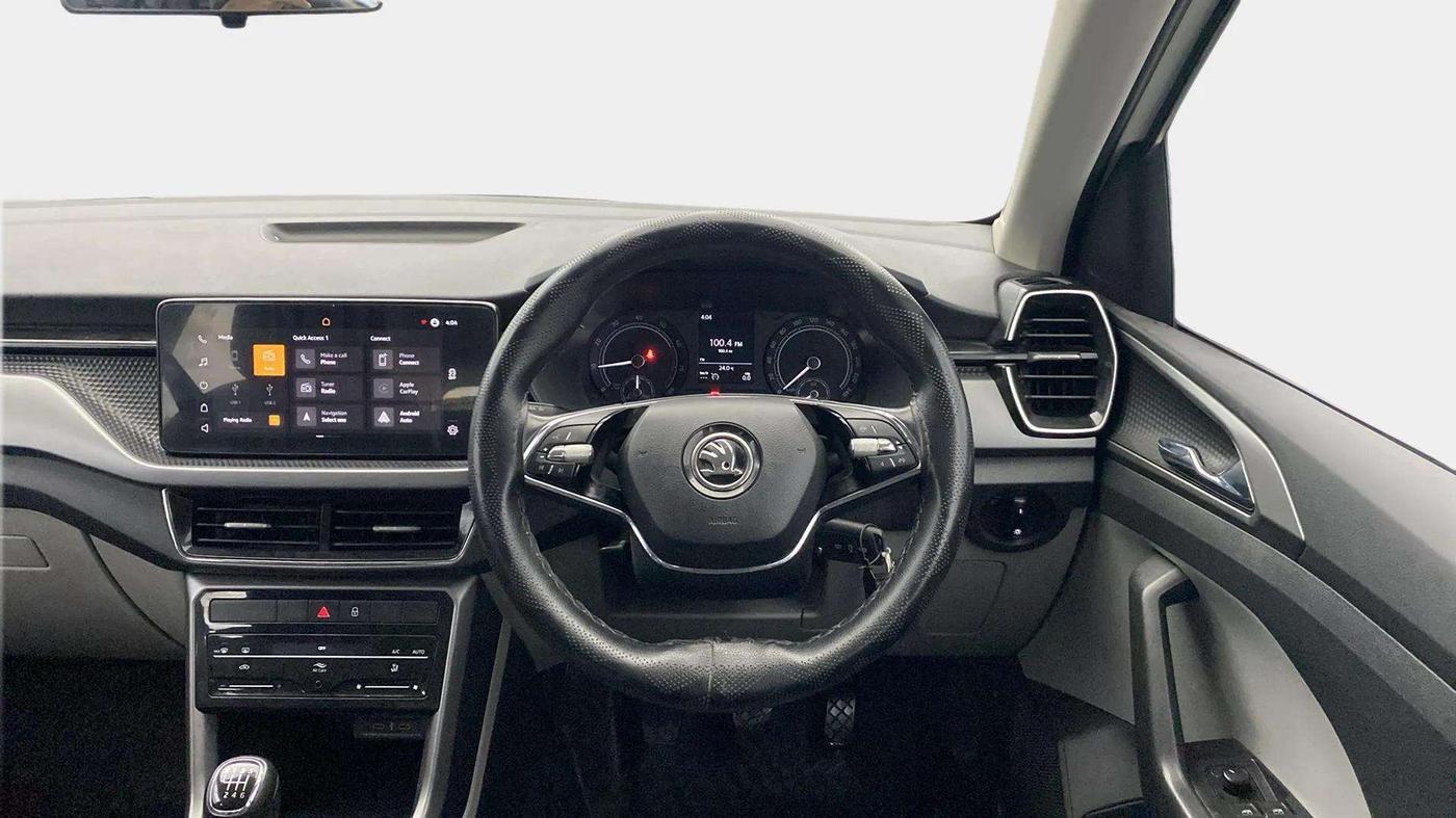 2022 Skoda KUSHAQ AMBITION 1.0L TSI MT, Petrol, Manual, 43,744 km, Steering Wheel Close Up