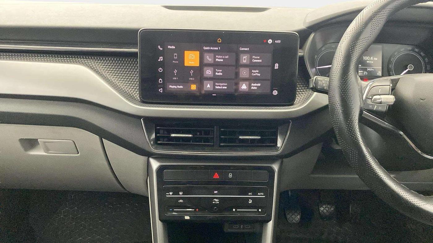 2022 Skoda KUSHAQ AMBITION 1.0L TSI MT, Petrol, Manual, 43,744 km, Air Conditioner