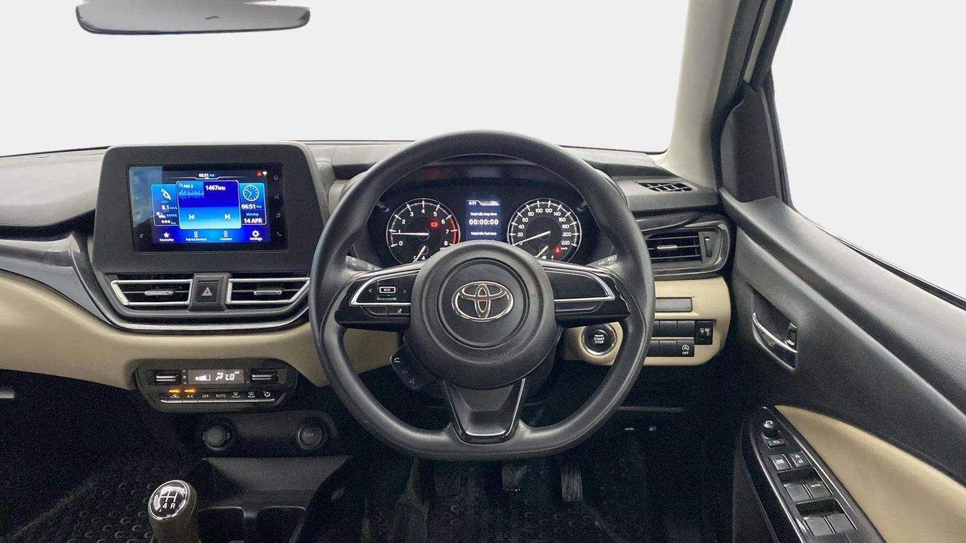 2022 Toyota Glanza G, Petrol, Manual, 71,893 km, Steering Wheel Close Up