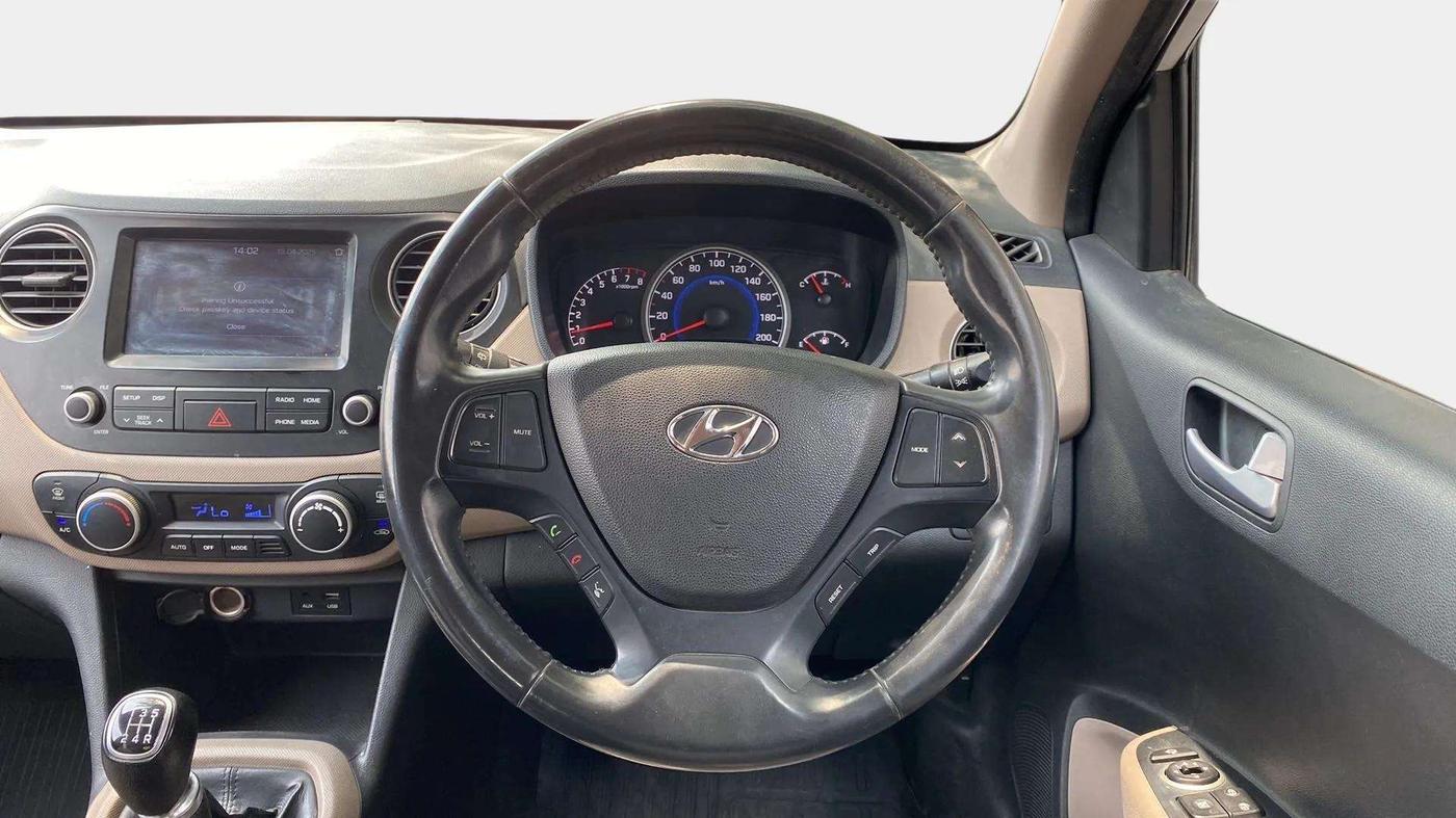 2019 Hyundai Grand i10 ASTA 1.2 KAPPA VTVT, Petrol, Manual, 80,314 km, Steering Wheel Close Up