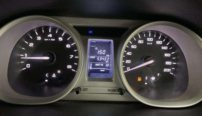 2016 Tata Tiago XZ PETROL, Petrol, Manual, 53,407 km, Odometer Image