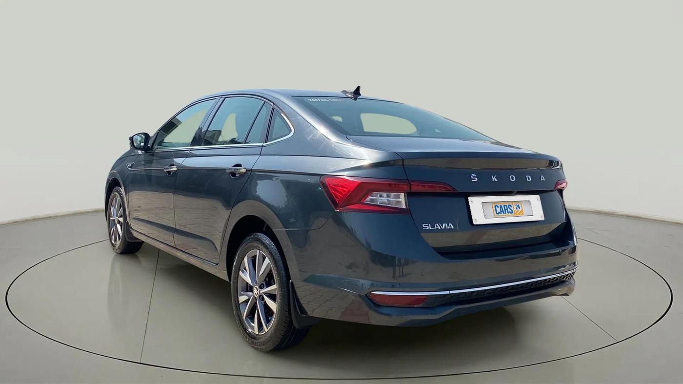 2022 Skoda SLAVIA STYLE 1.0L TSI MT, Petrol, Manual, 48,420 km, Left Back Diagonal