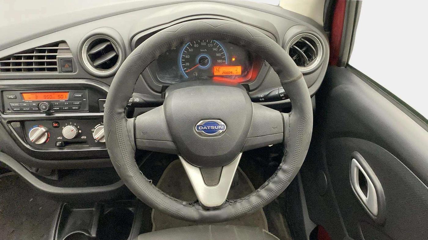 2018 Datsun Redi Go T(O) 1.0 AMT, Petrol, Automatic, 26,927 km, Steering Wheel Close Up