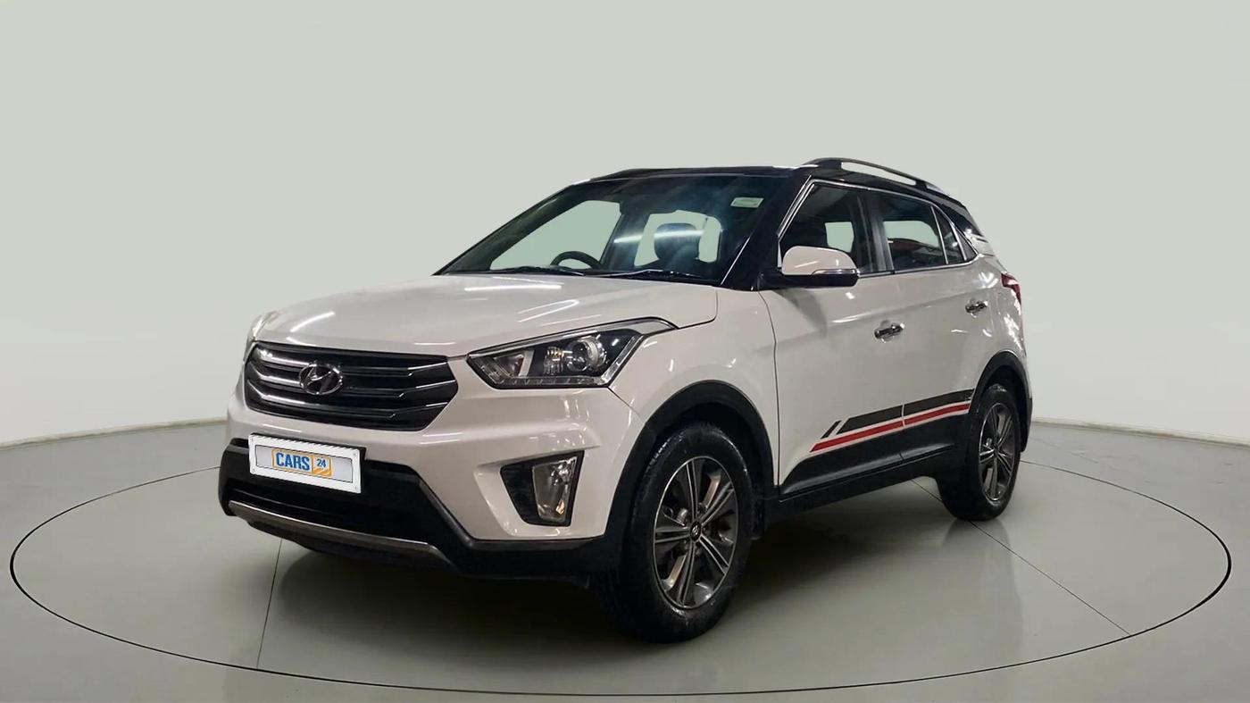 2016 Hyundai Creta SX PLUS  ANNIVERSARY EDITION 1.6 DIESEL, Diesel, Manual, 75,276 km, Left Front Diagonal