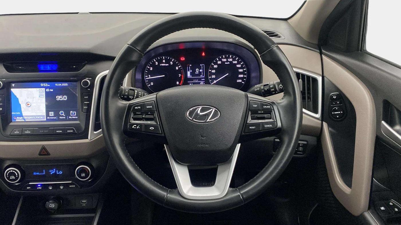 2019 Hyundai Creta SX AT 1.6 PETROL, Petrol, Automatic, 28,578 km, Steering Wheel Close Up