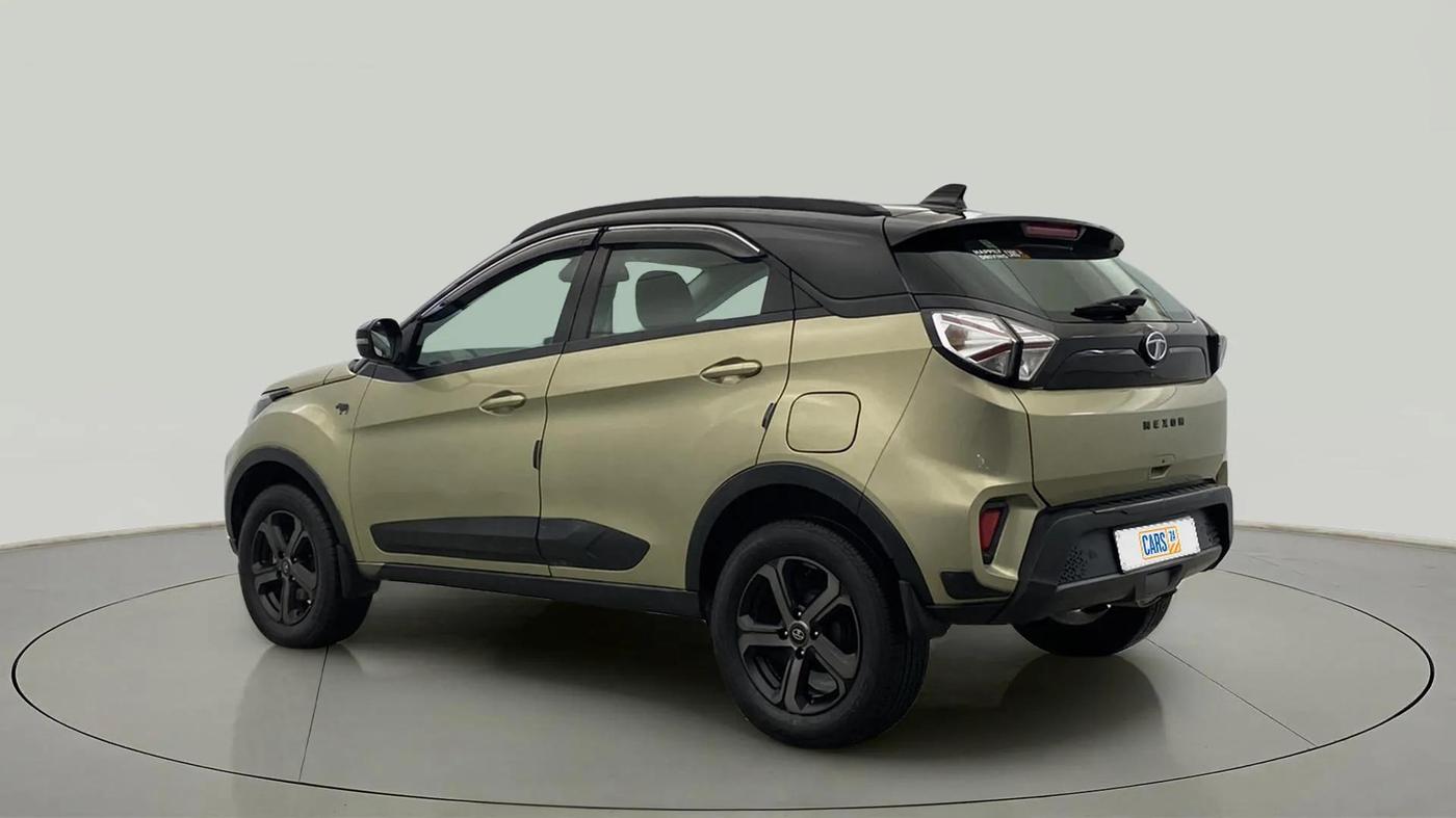 2022 Tata NEXON XZ PLUS (PREMIUM) KAZIRANGA PETROL, Petrol, Manual, 44,432 km, Left Back Diagonal