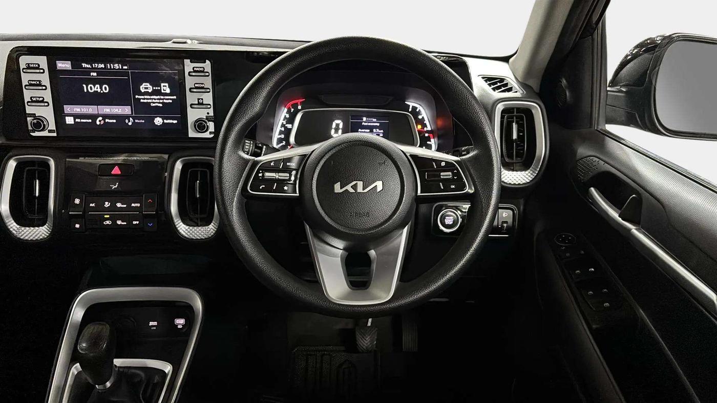 2022 KIA SONET HTK PLUS 1.0 IMT, Petrol, Manual, 39,809 km, Steering Wheel Close Up