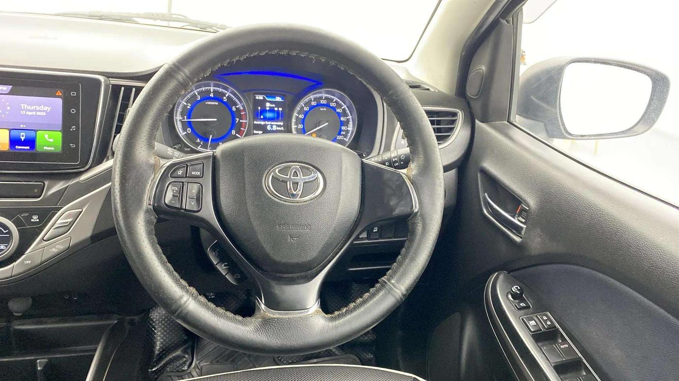 2020 Toyota Glanza G ISG, Petrol, Manual, 85,160 km, Steering Wheel Close Up