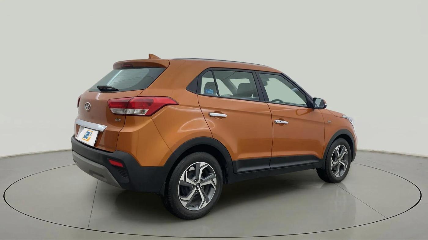 2018 Hyundai Creta SX AT 1.6 PETROL, Petrol, Automatic, 39,633 km, Right Back Diagonal
