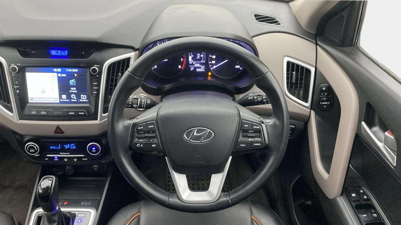 2018 Hyundai Creta SX AT 1.6 PETROL, Petrol, Automatic, 39,633 km, Steering Wheel Close Up