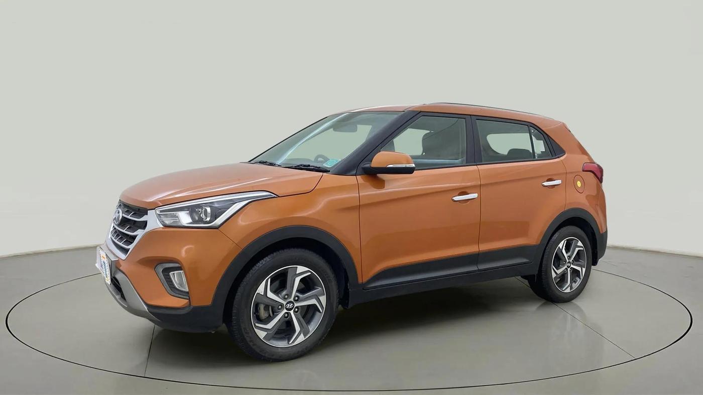 2018 Hyundai Creta SX AT 1.6 PETROL, Petrol, Automatic, 39,633 km, Left Front Diagonal