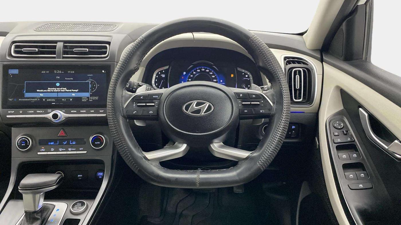 2022 Hyundai Creta SX (O) AT 1.5 DIESEL, Diesel, Automatic, 34,335 km, Steering Wheel Close Up