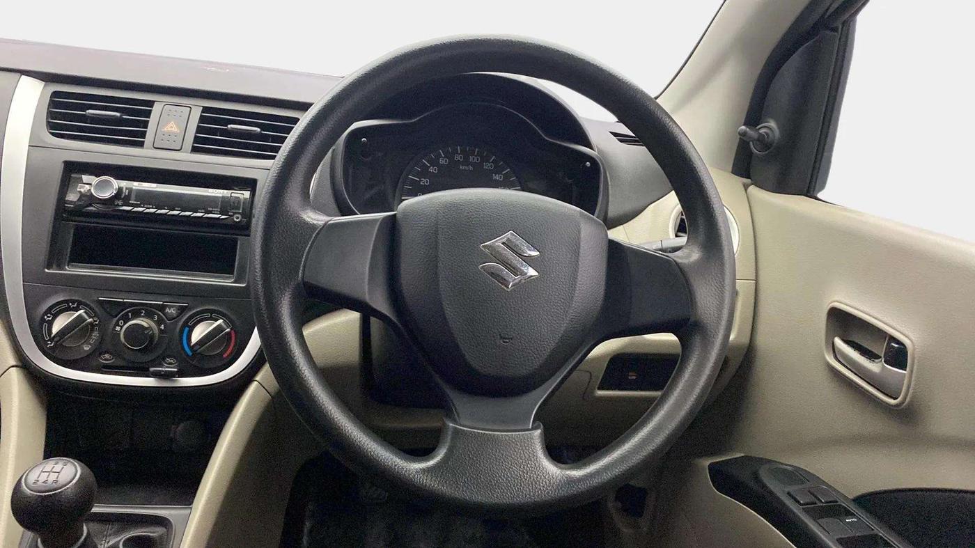 2014 Maruti Celerio LXI, Petrol, Manual, 84,122 km, Steering Wheel Close Up