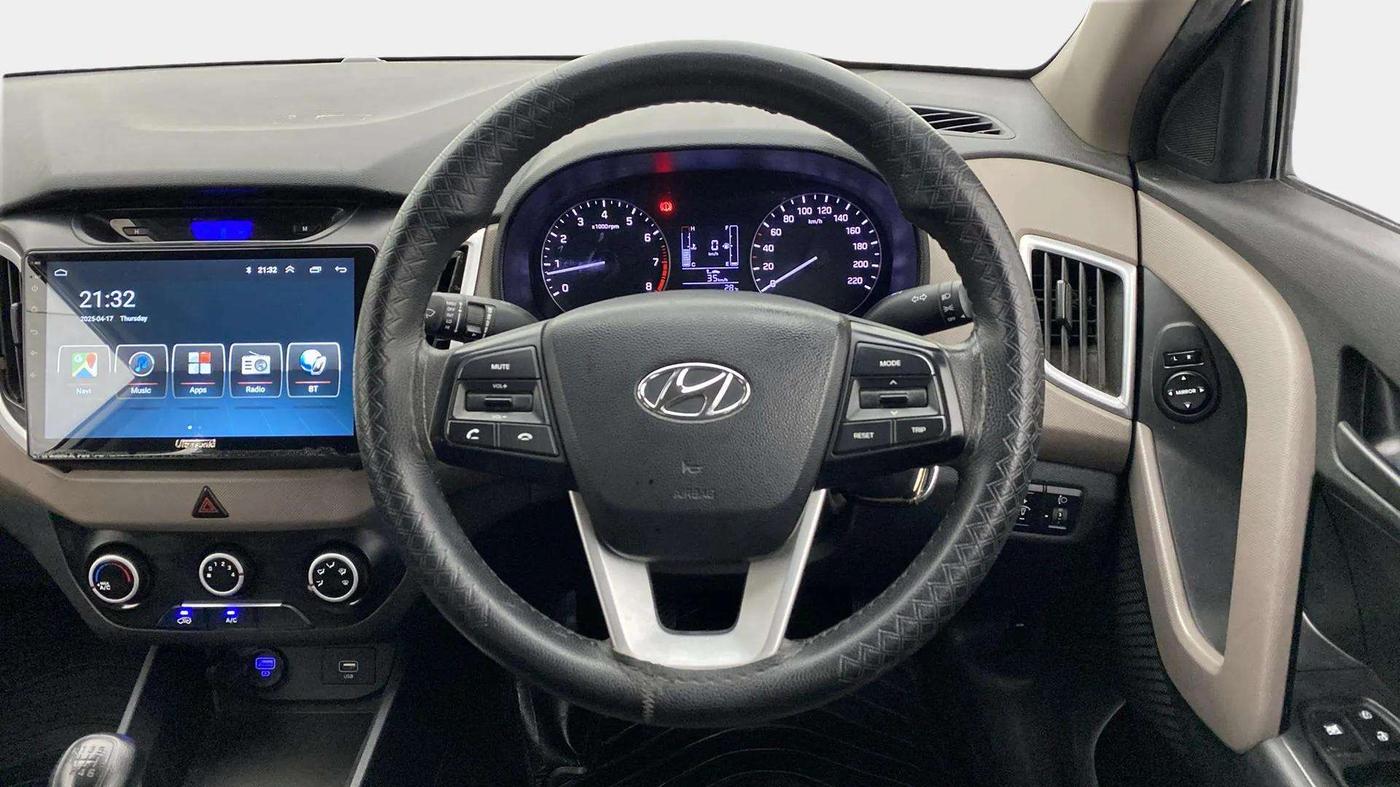 2019 Hyundai Creta E PLUS 1.6 PETROL, Petrol, Manual, 67,557 km, Steering Wheel Close Up