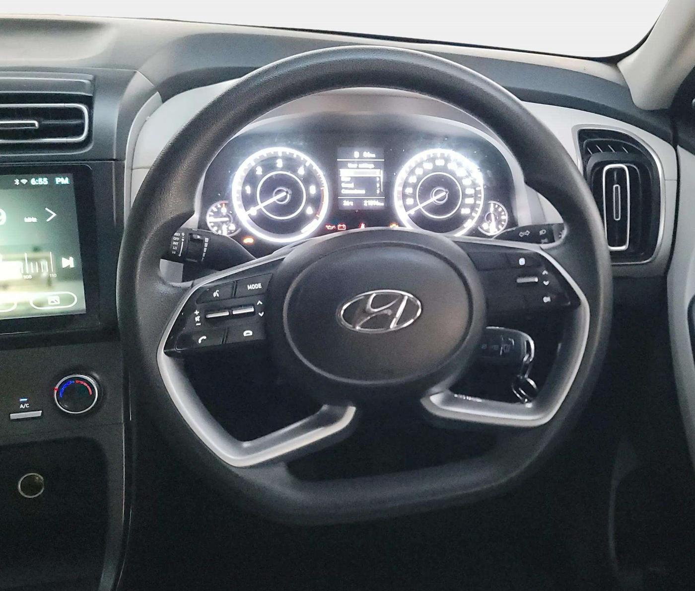 2022 Hyundai Creta E 1.5 DIESEL, Diesel, Manual, 21,587 km, Steering Wheel Close Up