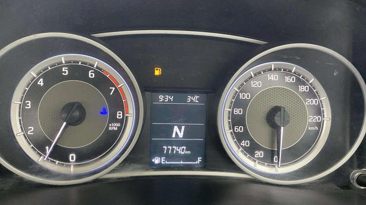 2019 Maruti Dzire VXI AMT, Petrol, Automatic, 77,826 km, Odometer Image