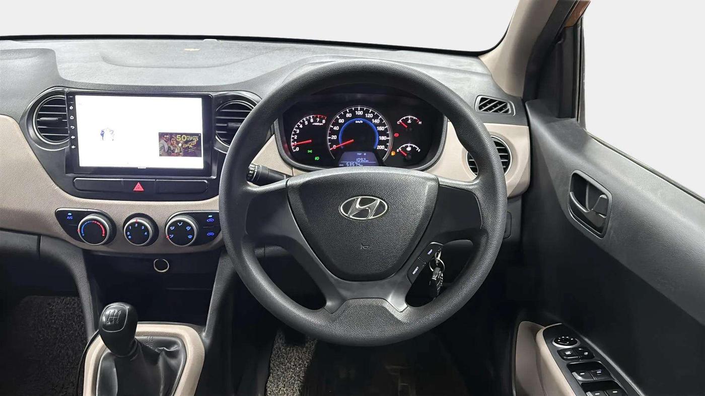 2013 Hyundai Grand i10 MAGNA 1.2 KAPPA VTVT, Petrol, Manual, 53,617 km, Steering Wheel Close Up