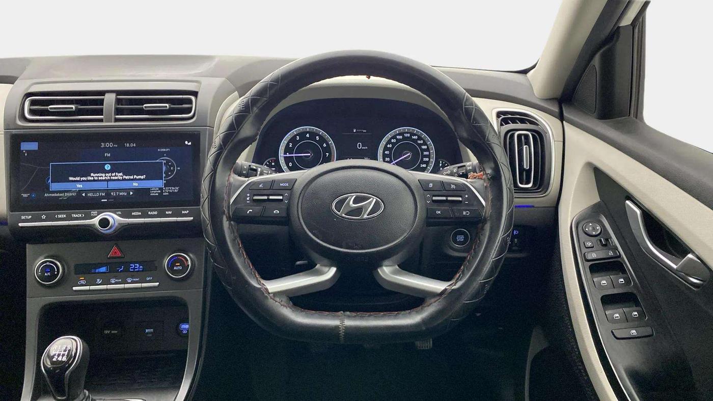 2023 Hyundai Creta SX 1.5 PETROL, Petrol, Manual, 24,954 km, Steering Wheel Close Up