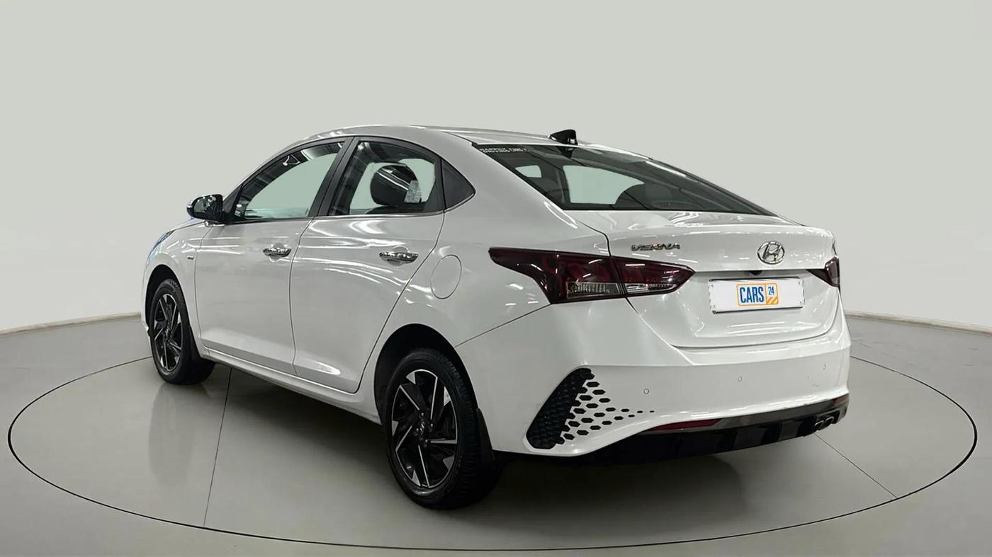 2021 Hyundai Verna SX (O) 1.0 TURBO DCT, Petrol, Automatic, 21,143 km, Left Back Diagonal