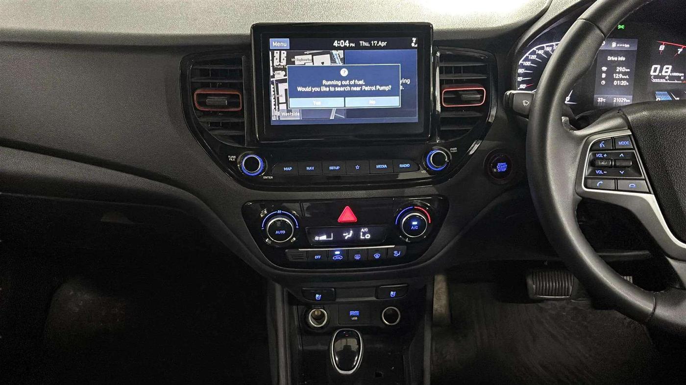 2021 Hyundai Verna SX (O) 1.0 TURBO DCT, Petrol, Automatic, 21,143 km, Air Conditioner