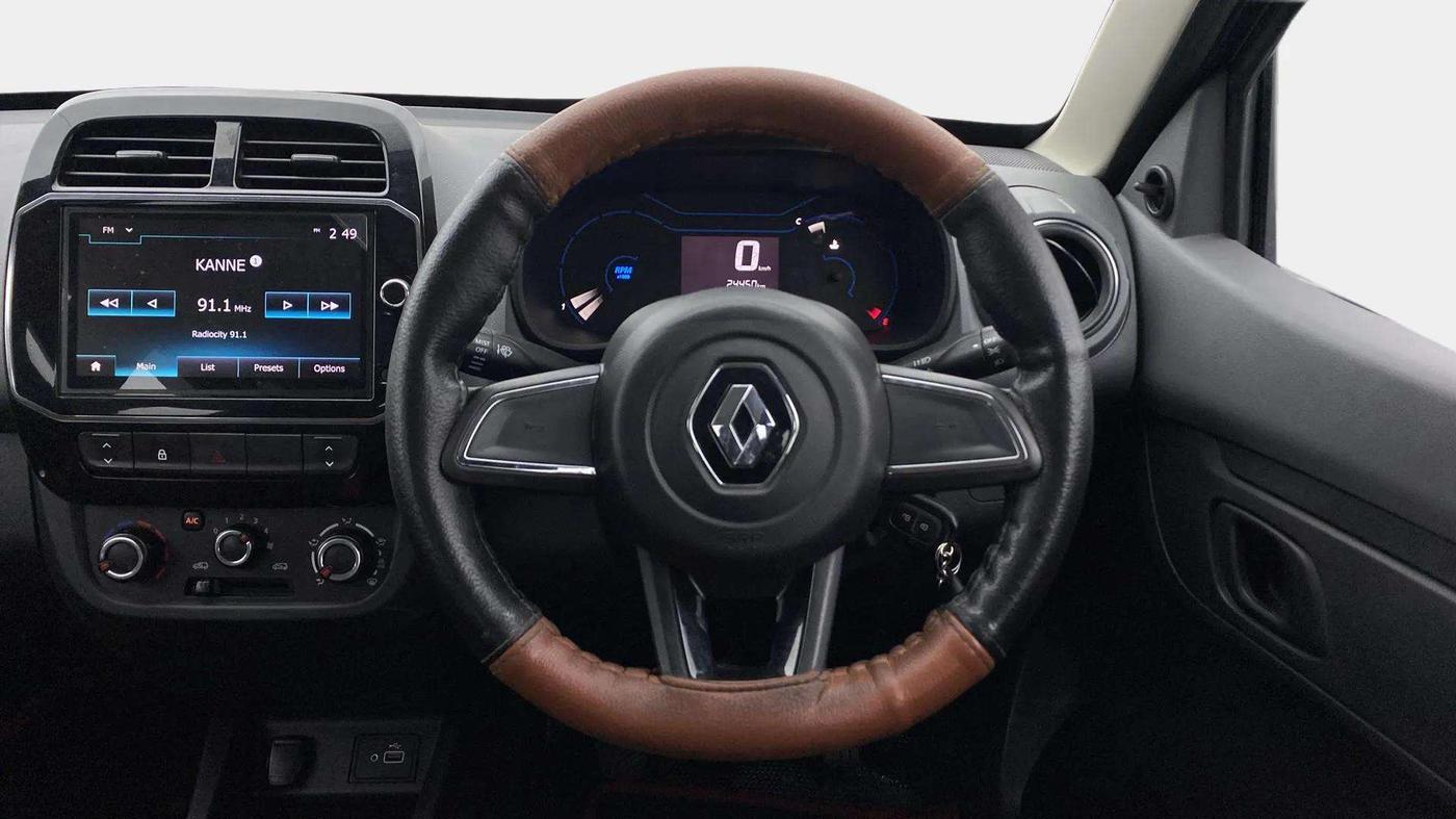 2021 Renault Kwid RXT 1.0 (O), Petrol, Manual, 24,542 km, Steering Wheel Close Up