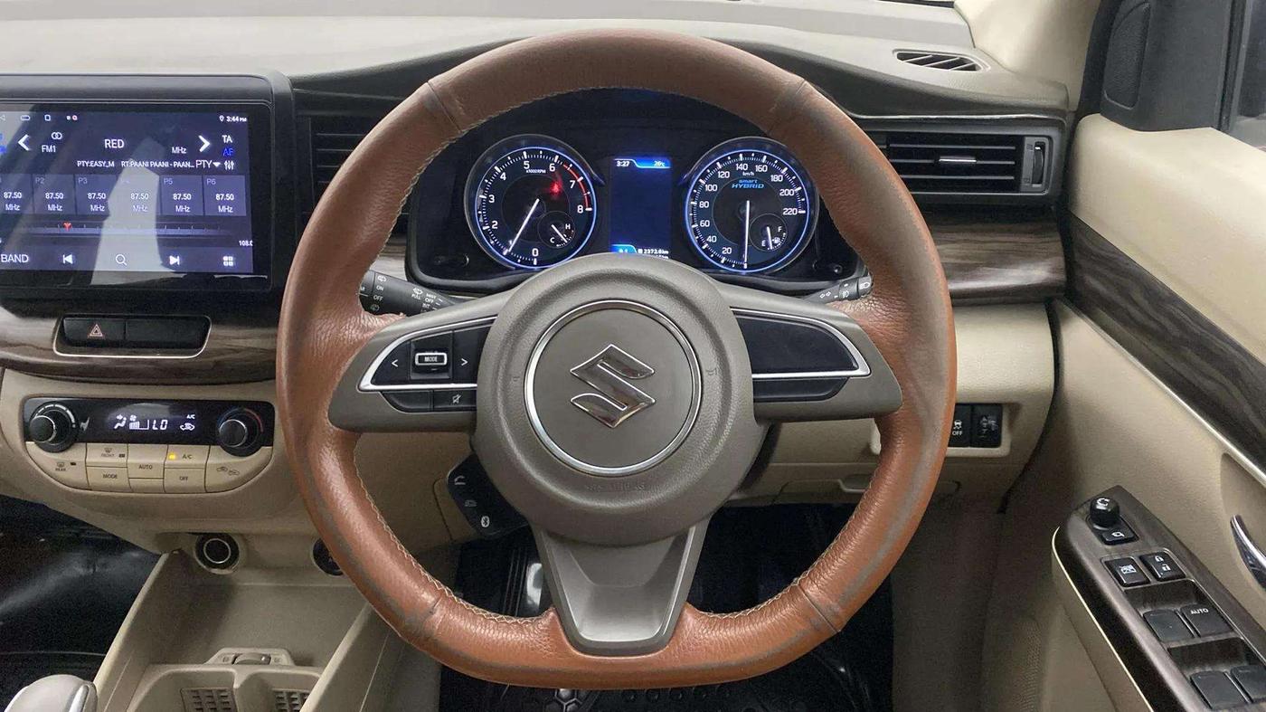 2022 Maruti Ertiga ZXI AT SHVS, Petrol, Automatic, 32,191 km, Steering Wheel Close Up