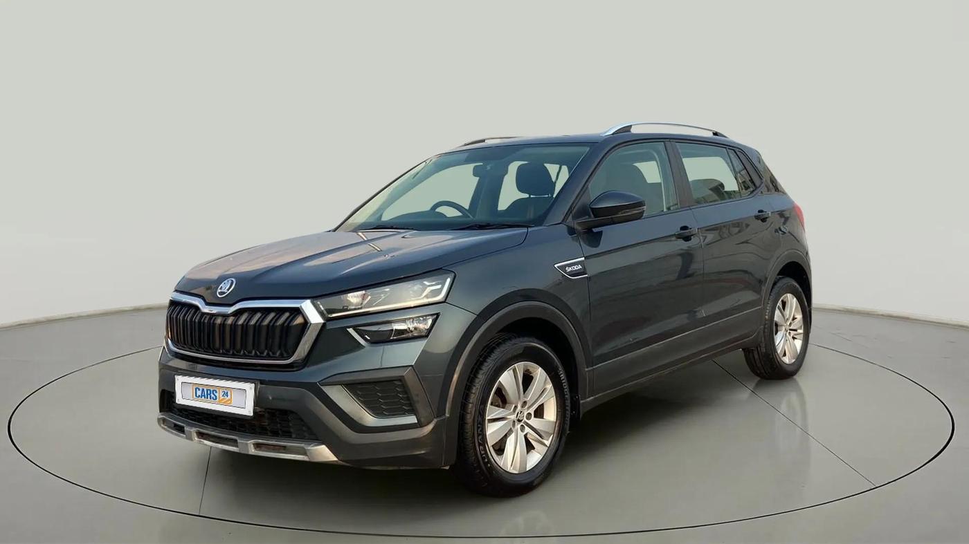 2021 Skoda KUSHAQ AMBITION 1.0L TSI AT, Petrol, Automatic, 34,656 km, Left Front Diagonal