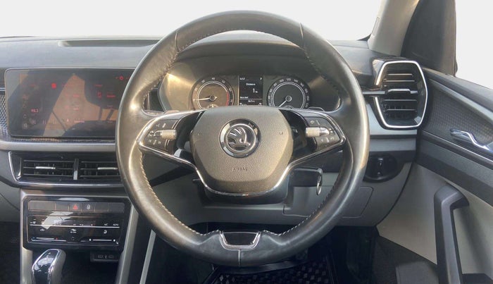 2021 Skoda KUSHAQ AMBITION 1.0L TSI AT, Petrol, Automatic, 34,591 km, Steering Wheel Close Up