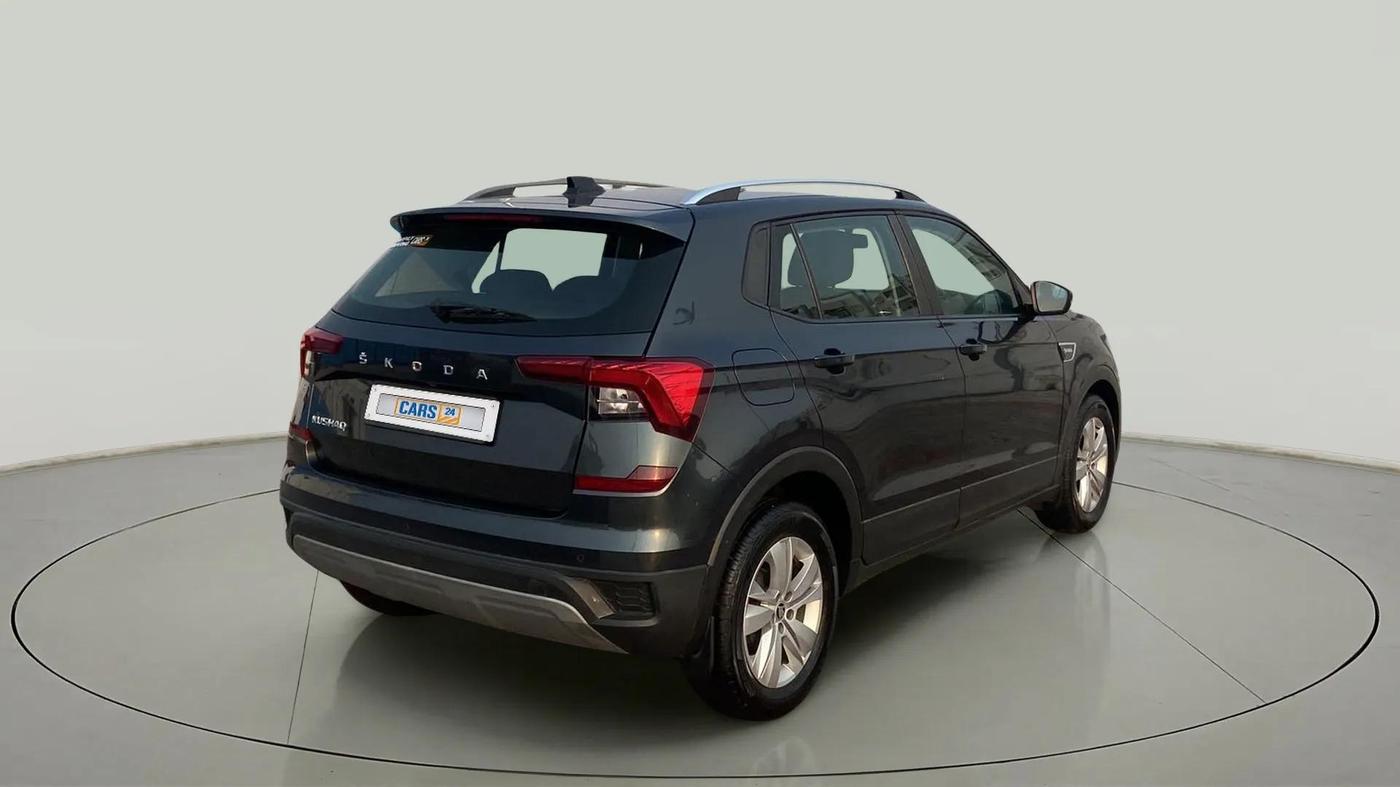2021 Skoda KUSHAQ AMBITION 1.0L TSI AT, Petrol, Automatic, 34,656 km, Right Back Diagonal