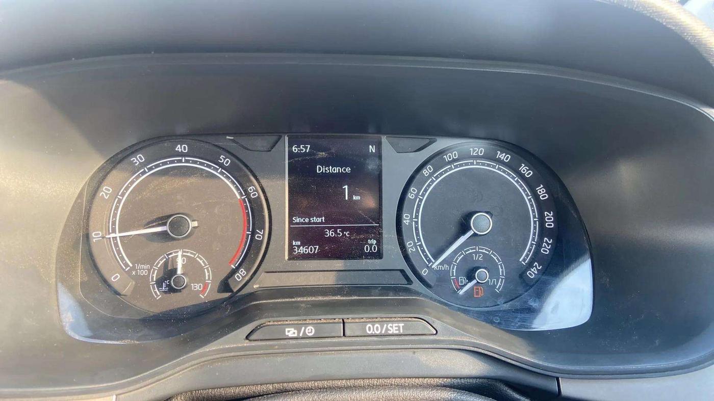 2021 Skoda KUSHAQ AMBITION 1.0L TSI AT, Petrol, Automatic, 34,656 km, Odometer Image